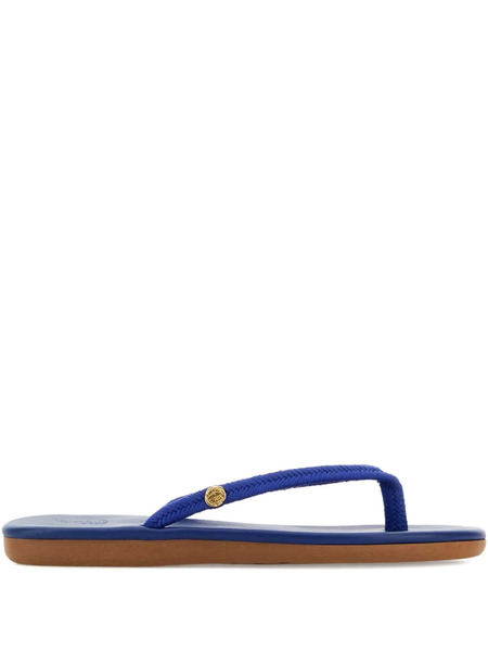  Ancient Greek Sandals Leather Flip Flops - Blue 