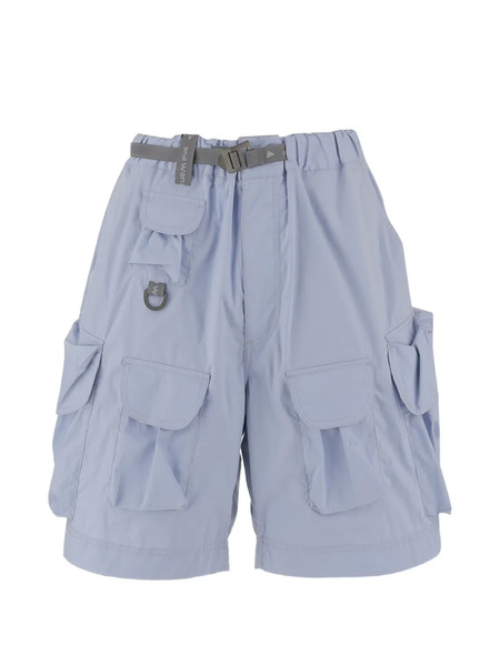  And Wander Belted Multi-pocket Shorts - Blue 