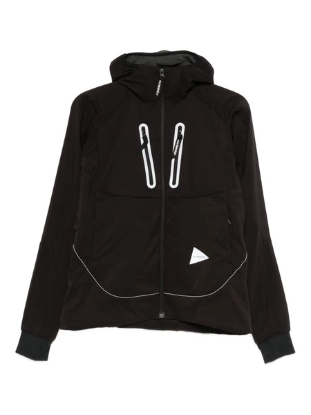  And Wander Hooded Zip-up Jacket - Black 