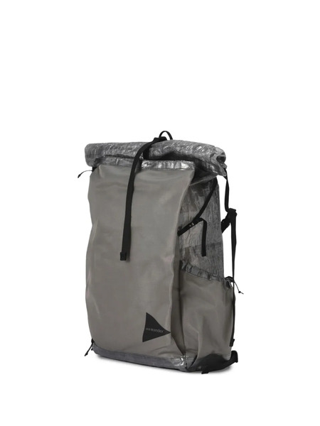  And Wander Logo-print Backpack - Grey 