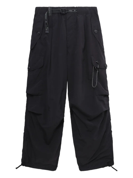  And Wander Multiple-pocket Cargo Pants - Black 