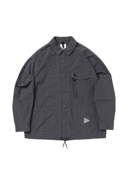  And Wander Reflective Stitching Pocket Jacket - Grey 
