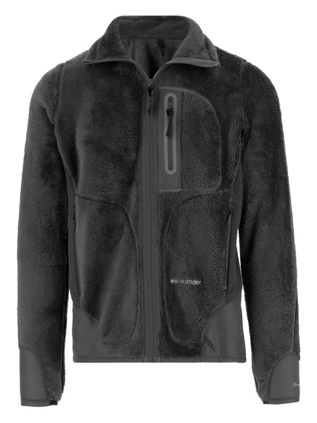  And Wander Zipped Fleece Jacket - Black 