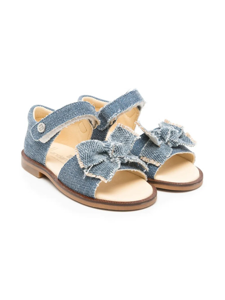 Andanines Bow-detail Sandals - Blue 