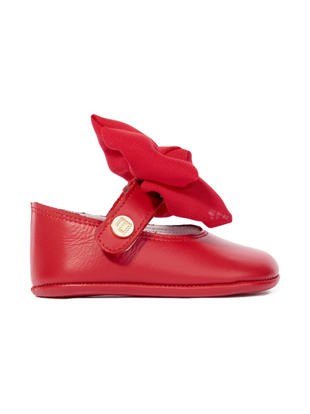  Andanines Bow Strap Ballerinas - Red 
