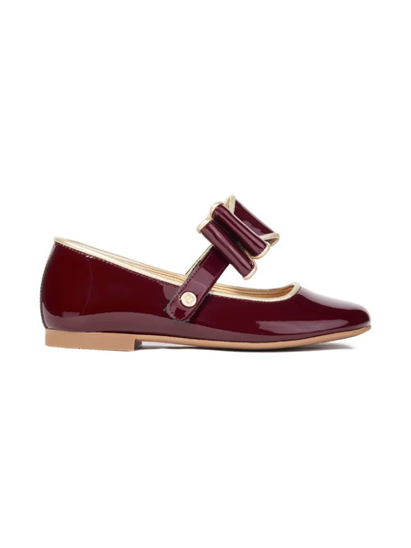  Andanines Bow Strap Ballerinas - Red 