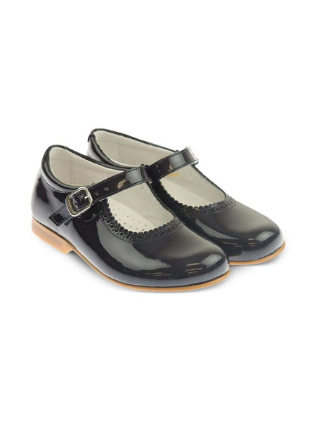  Andanines Leather Ballet Flats - Blue 
