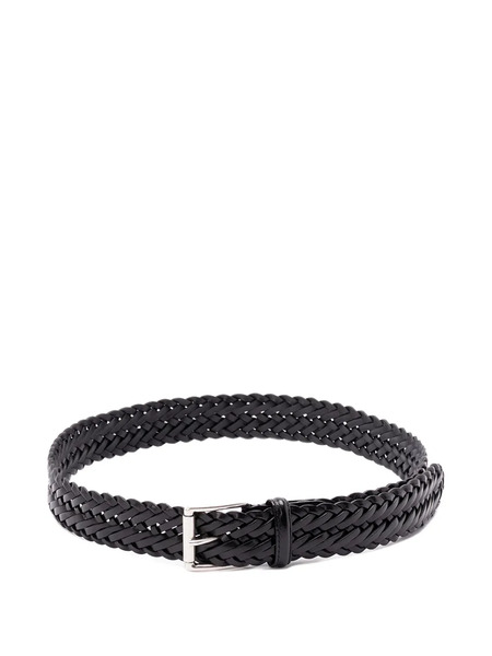  Anderson's Braided Leather Belt - Black 
