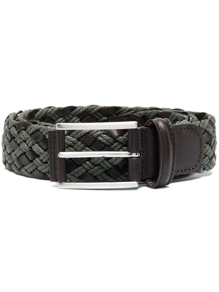  Anderson's Interwoven Leather Belt - Green 