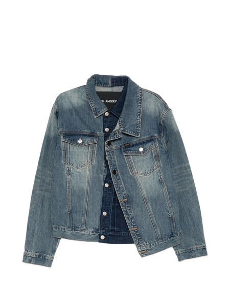  Andersson Bell Asymmetric Layered Denim Jacket - Blue 
