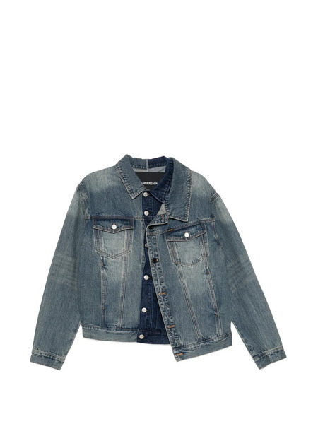  Andersson Bell Asymmetric-layered Denim Jacket - Blue 