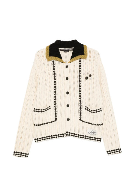  Andersson Bell Button Embellished Cardigan - Neutrals 