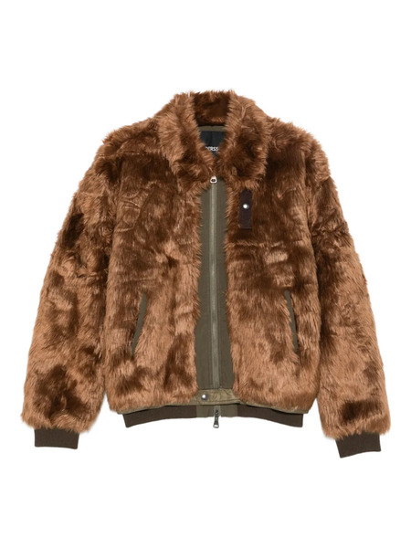  Andersson Bell Faux-fur Bomber Jacket - Brown 