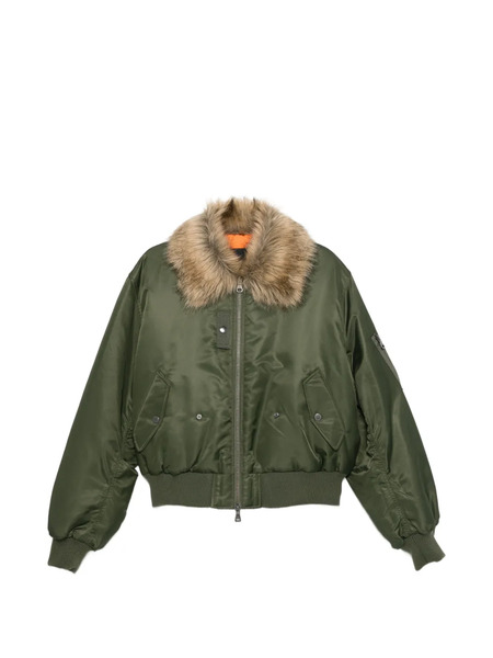  Andersson Bell Fur Collar Bomber Jacket - Green 