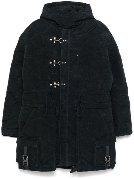  Andersson Bell Lace-up Fishtail Parka - Black 
