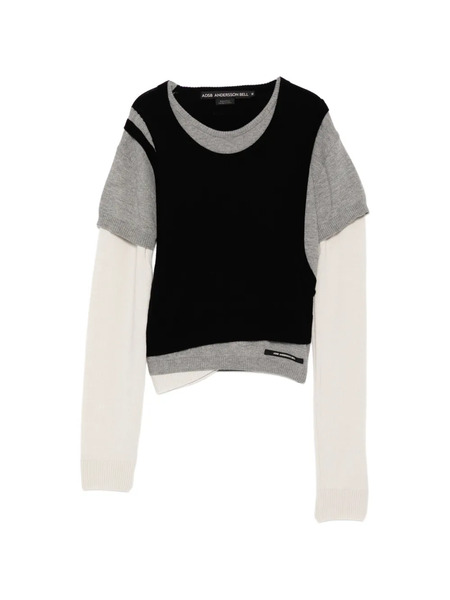  Andersson Bell Logo-patched Layer Top - Black 