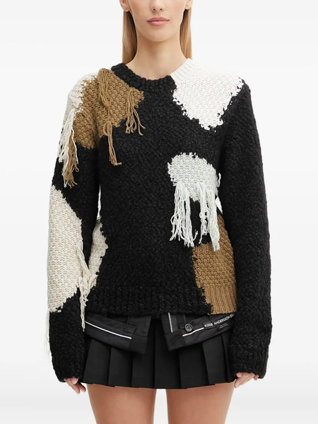  Andersson Bell Patchwork Sweater - Black 