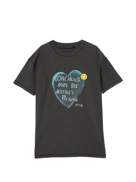  Andersson Bell Slogan-print T-shirt - Grey 