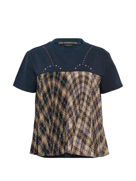  Andersson Bell Studded-details T-shirt - Blue 