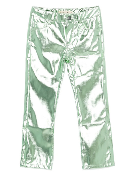  Andorine Metallic-effect Trousers - Green 