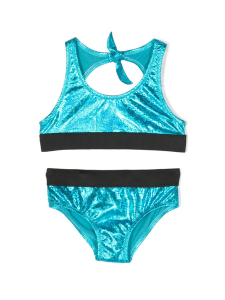  Andorine Metallic-finish Stretch Bikini - Green 
