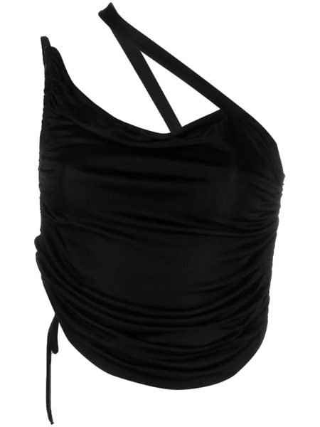  AndreĀdamo One-shoulder Draped Top - Black 