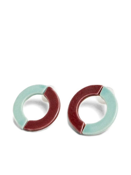 Andres Gallardo Arch Two-toned Earrings - Blue 