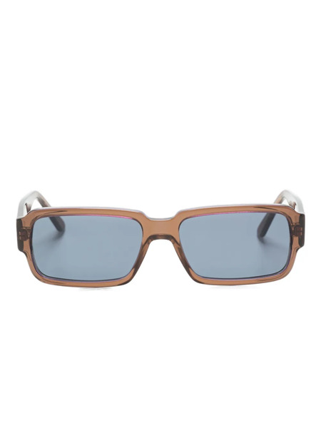  Andy Wolf Rectangle-frame Sunglasses - Brown 