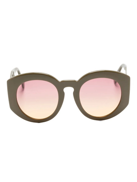  Andy Wolf Round-frame Sunglasses - Green 