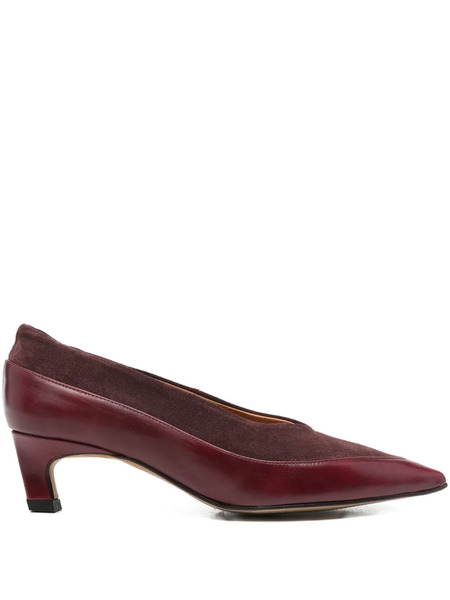  Angel Alarcon 40mm Pointed-toe Suede Pumps - Red 
