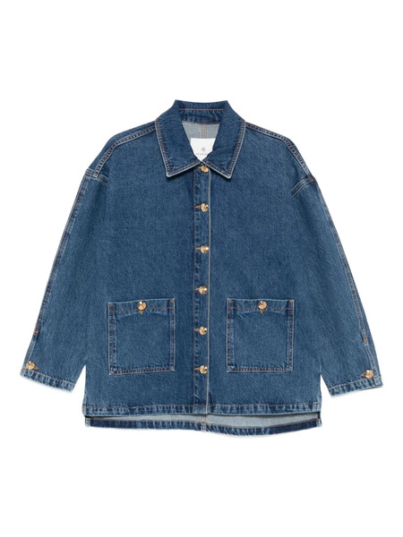  Anine Bing Buttoned Denim Jacket - Blue 