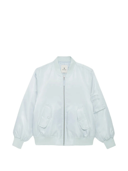  Anine Bing Leon Zipped Bomber Jacket - Green 