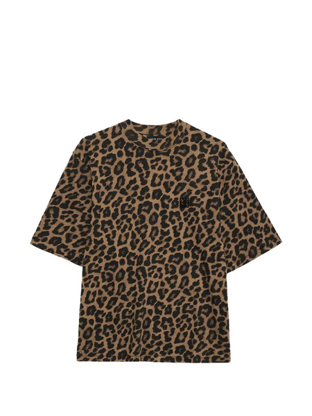  Anine Bing Leopard-print T-shirt - Brown 