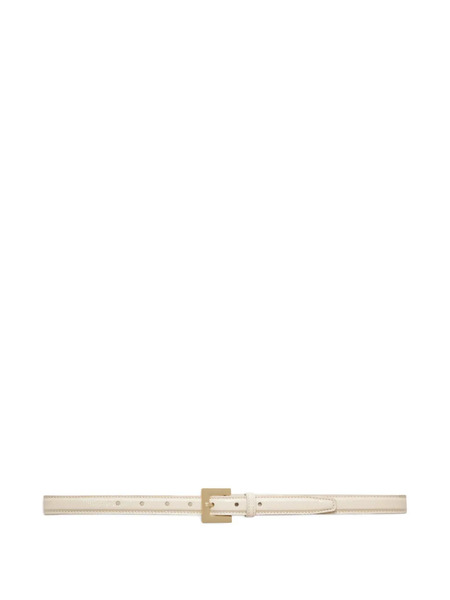  Anine Bing Patent-leather Belt - Neutrals 