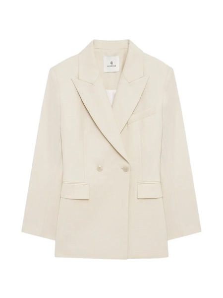  Anine Bing Tiphaine Double-breasted Blazer - Neutrals 