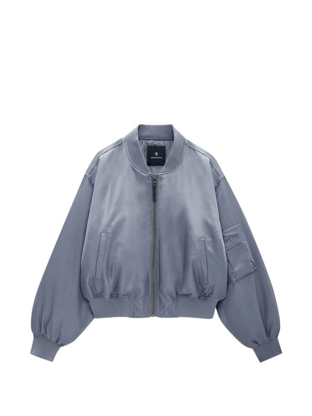  Anine Bing Zip-up Bomber Jacket - Blue 