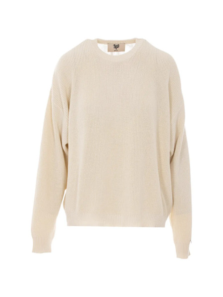  Aniye By Lydia Lace-back Crew-neck Sweater - Neutrals 