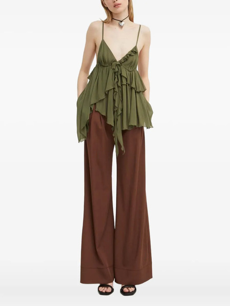  Aniye By Ruffled Asymmetric Top - Green 