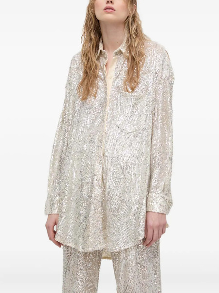  Aniye By Sequinned Long-sleeve Shirt - Neutrals 
