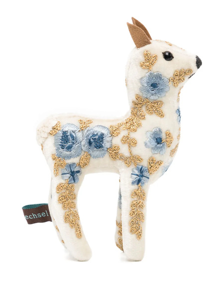  Anke Drechsel Bambi Mini Embroidered Soft Toy - Neutrals 