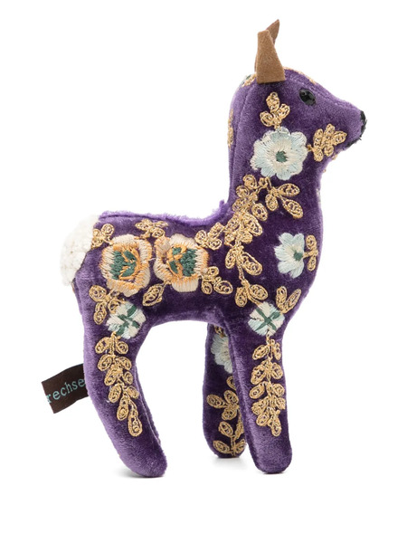  Anke Drechsel Bambi Mini Embroidered Soft Toy - Purple 
