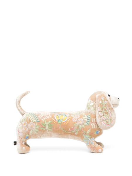 Anke Drechsel Dachshund Embroidered Soft Toy - Brown 