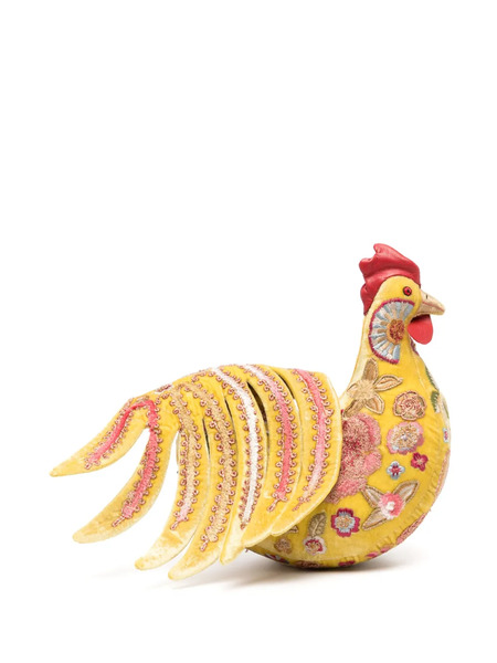  Anke Drechsel Rooster Big Embroidered Soft Toy - Yellow 