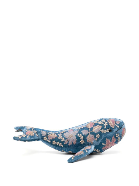  Anke Drechsel Whale Embroidered Soft Toy - Blue 