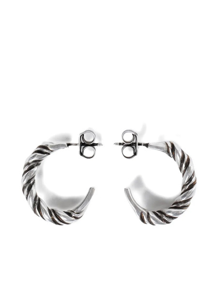  Ann Demeulemeester Babs Twisted Earrings - Silver 