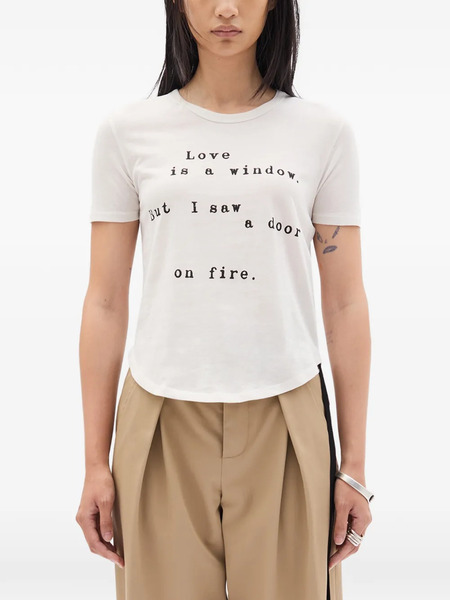  Ann Demeulemeester Floor Micro T-shirt - Neutrals 