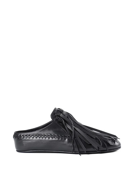  Ann Demeulemeester Fringe Soft Loafers - Black 