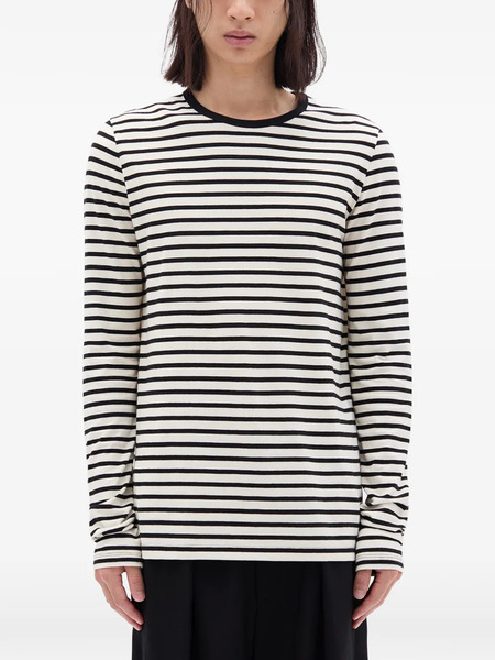  Ann Demeulemeester Greg Striped Long-sleeve T-shirt - Neutrals 