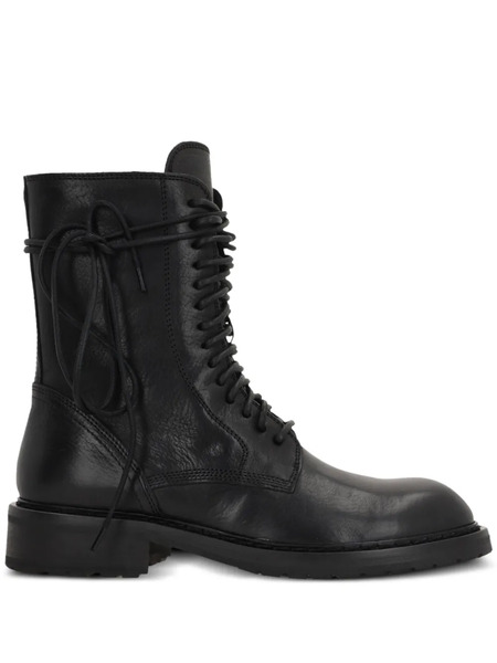  Ann Demeulemeester Lace-up Leather Boots - Black 