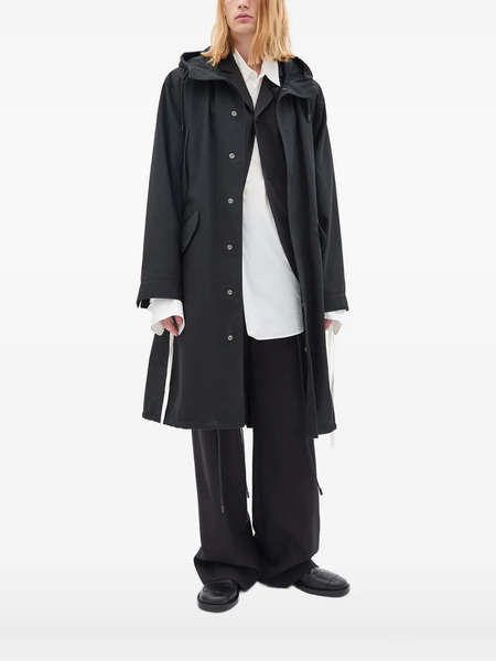  Ann Demeulemeester Obert Hooded Parka - Black 